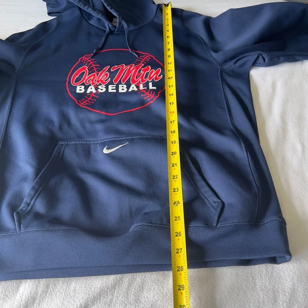 Nike Therma-FIT Oak Mountain Baseball Hoodie Navy Blue Large Sweatshirt